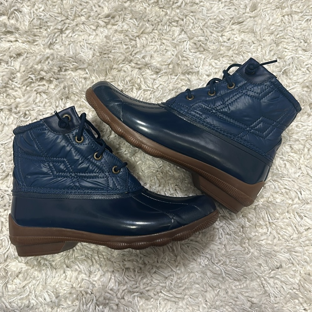 Sperry Navy Duck Boots - Picture 2 of 5